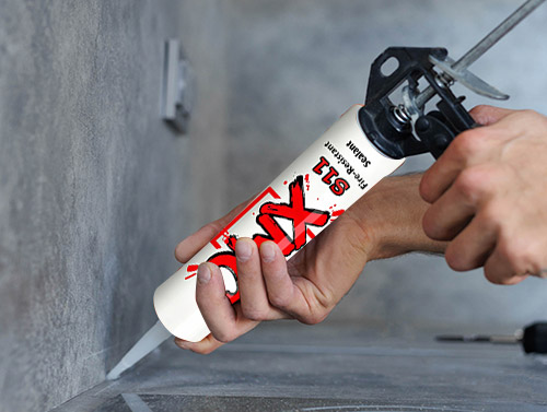Ohňovzdorný silikónový tmel